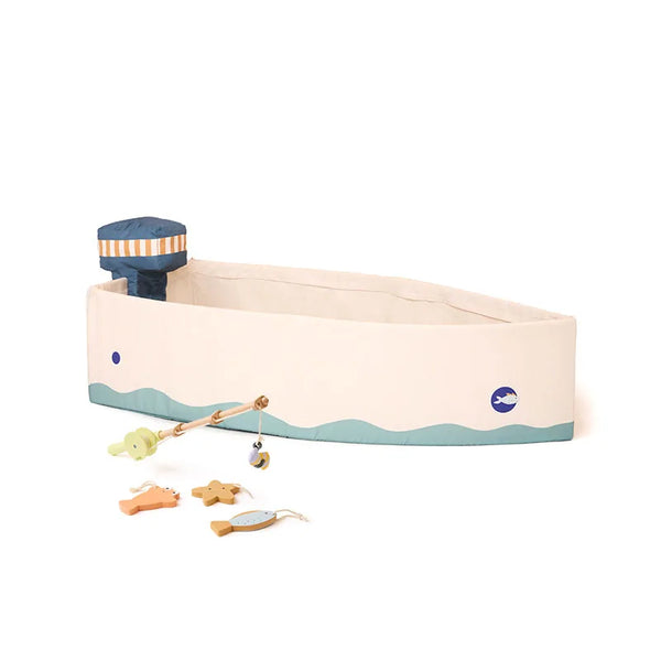 Bateau enfant avec set de pêche – cabane de jeu dès 2 ans