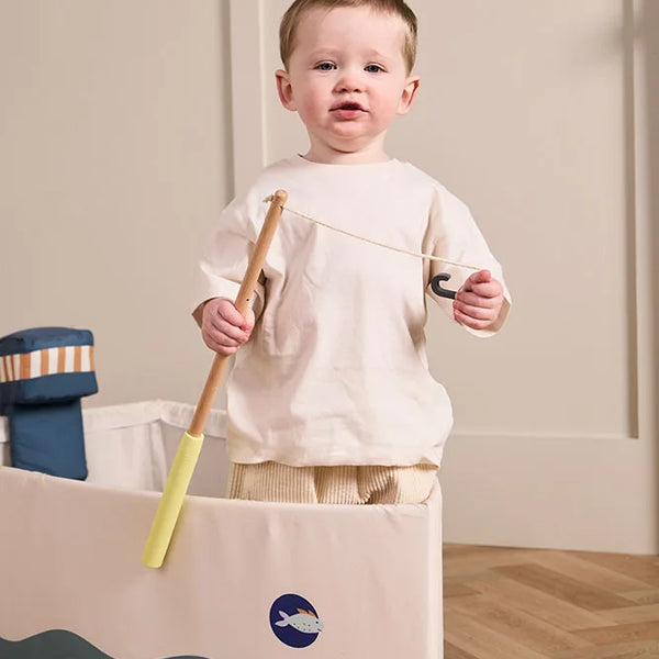 Bateau enfant avec set de pêche – cabane de jeu dès 2 ans
