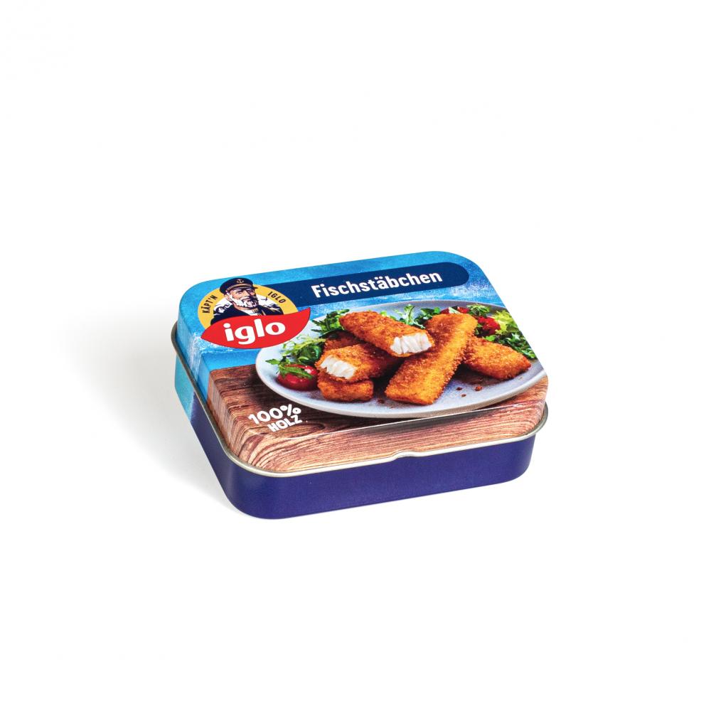 Bâtonnets de poisson Iglo en bois dans leur boîte – Erzi ERZI