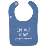 Bavoir “Copié-Collé de Papa…” pierre bleue BB & CO