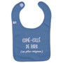 Bavoir “Copié-Collé de Papa…” pierre bleue BB & CO