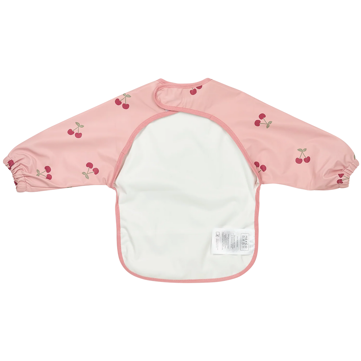 Bavoir à Manches Longues Cherry Soft Rose – Meyco Baby 🍒🌸 MEYCO BABY