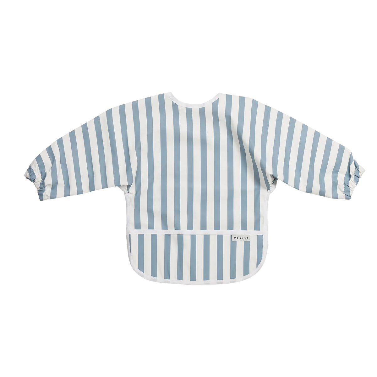 Bavoir à Manches Longues Fat Stripe Jeans Blue – Meyco Baby 💙 MEYCO BABY