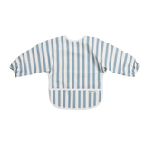 Bavoir à Manches Longues Fat Stripe Jeans Blue – Meyco Baby 💙 MEYCO BABY