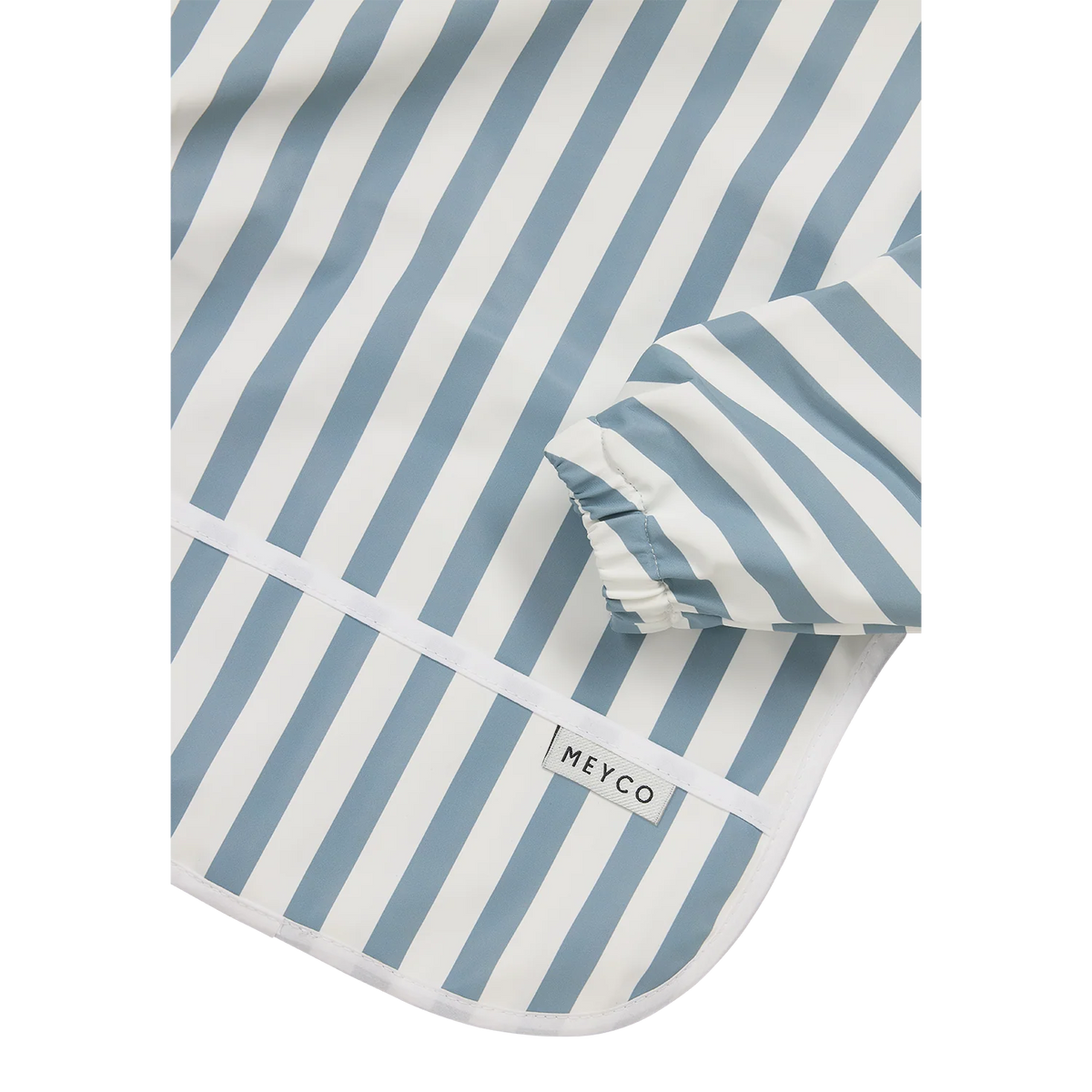 Bavoir à Manches Longues Fat Stripe Jeans Blue – Meyco Baby 💙 MEYCO BABY