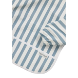 Bavoir à Manches Longues Fat Stripe Jeans Blue – Meyco Baby 💙 MEYCO BABY