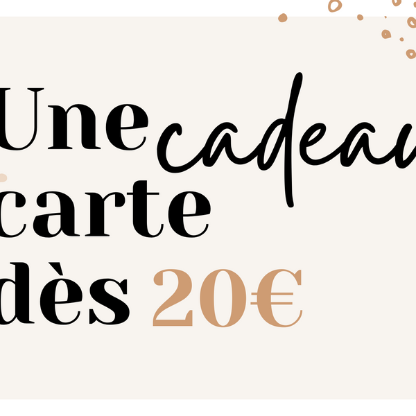 Carte cadeau dĂšs 20⏠Petit coeur salĂ©