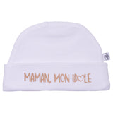 Bonnet Naissance “Maman mon idole