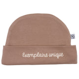 Bonnet Naissance bébé “Exemplaire unique” Mocha BB & CO