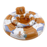 Bouée bébé Ocean World marron – babyfloat avec siège dès 6 mois LITTLE DUTCH