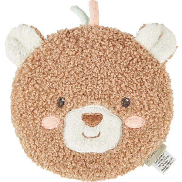 Coussin chauffant ours Bo avec sachet d’avoine amovible. Apporte douceur et réconfort aux bébés et enfants.