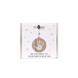 Boule de Noël empreinte bébé – Bois naturel petit artichaud