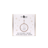 Boule de Noël empreinte bébé – Transparente petit artichaud