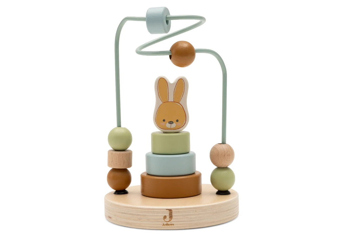 Boulier spirale & jeu à empiler en bois Jollies – Dès 12 mois JOLLEIN