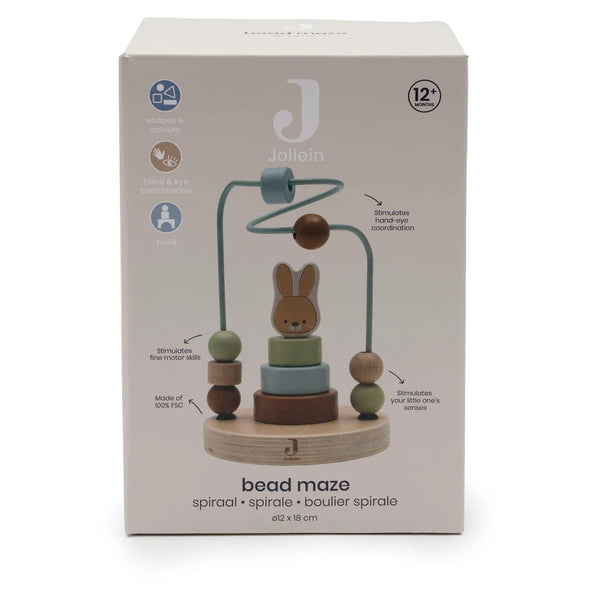 Boulier spirale & jeu à empiler en bois Jollies – Dès 12 mois JOLLEIN