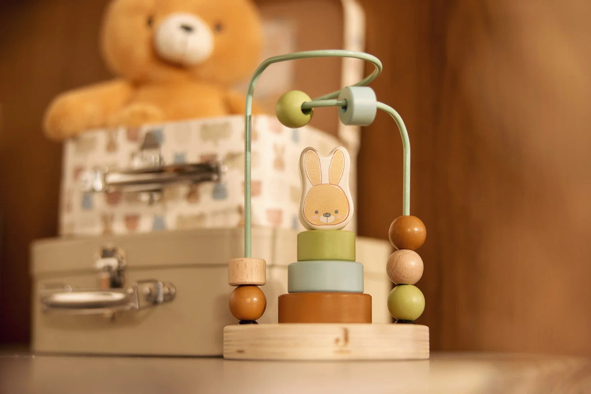 Boulier spirale & jeu à empiler en bois Jollies – Dès 12 mois JOLLEIN