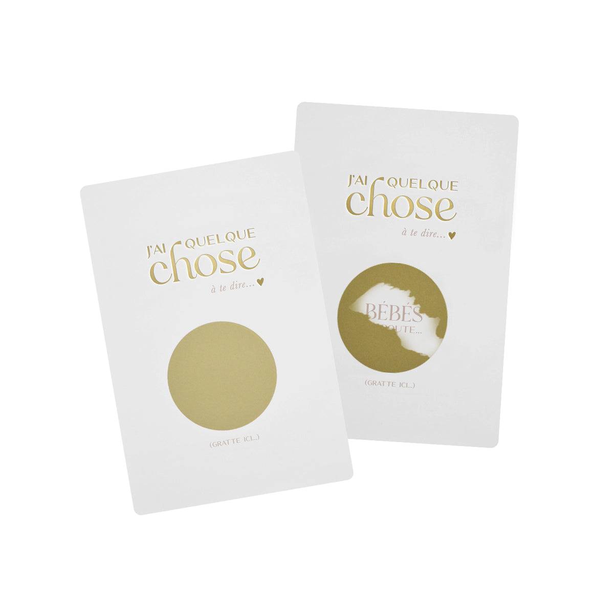 Carte à gratter annonce grossesse – Bébés en route