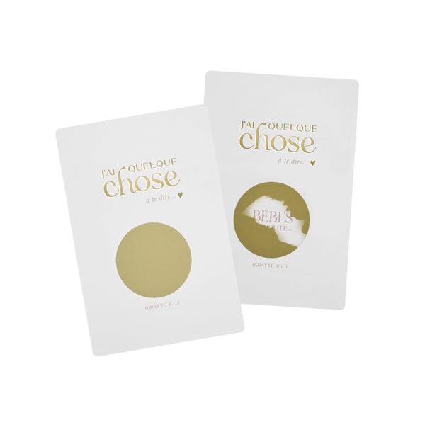 Carte à gratter annonce grossesse – Bébés en route