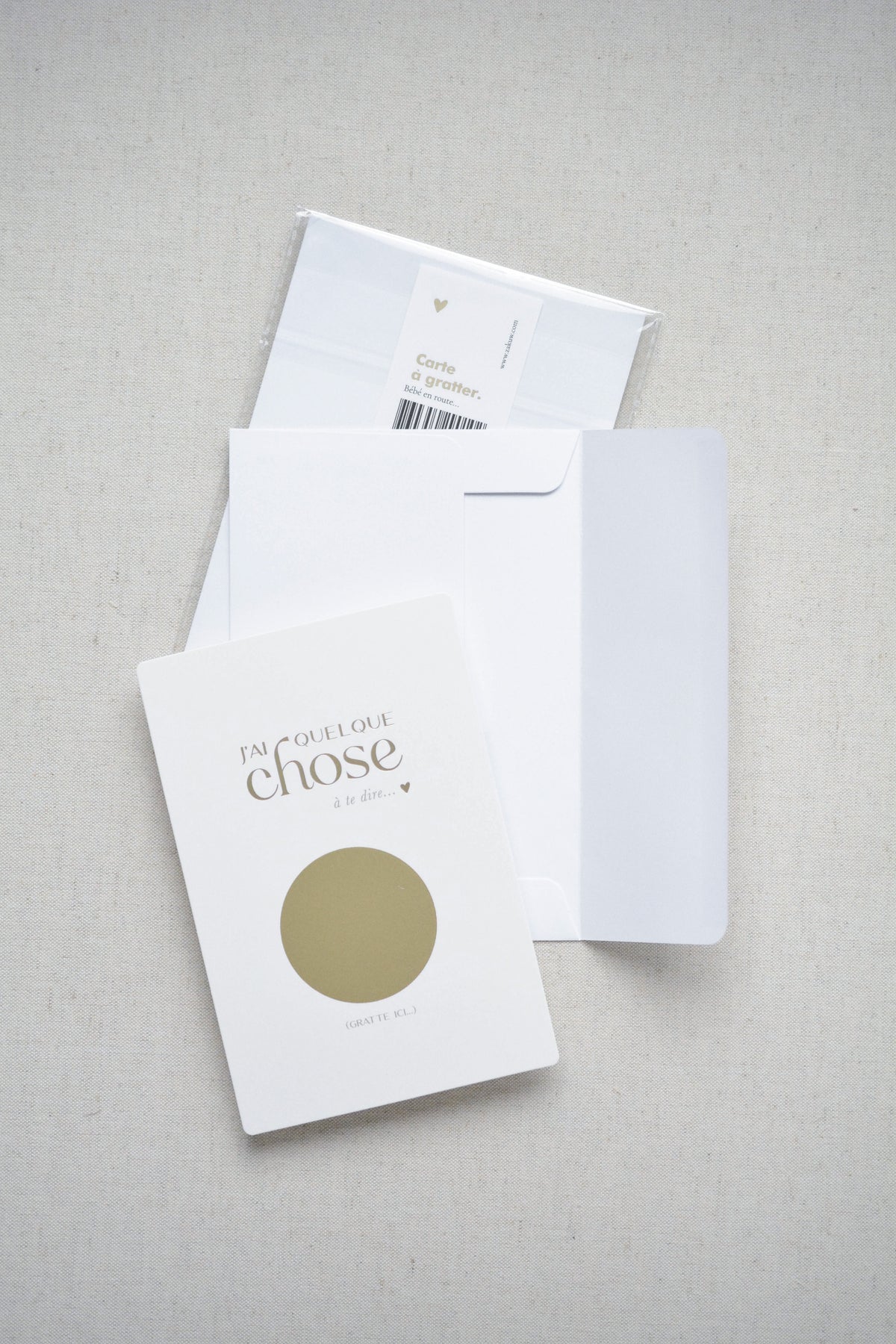 Carte à gratter annonce grossesse – Bébé en route