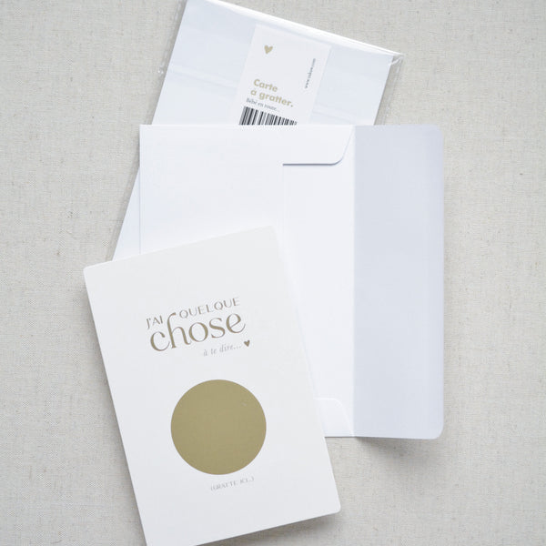 Carte à gratter annonce grossesse – Bébé en route