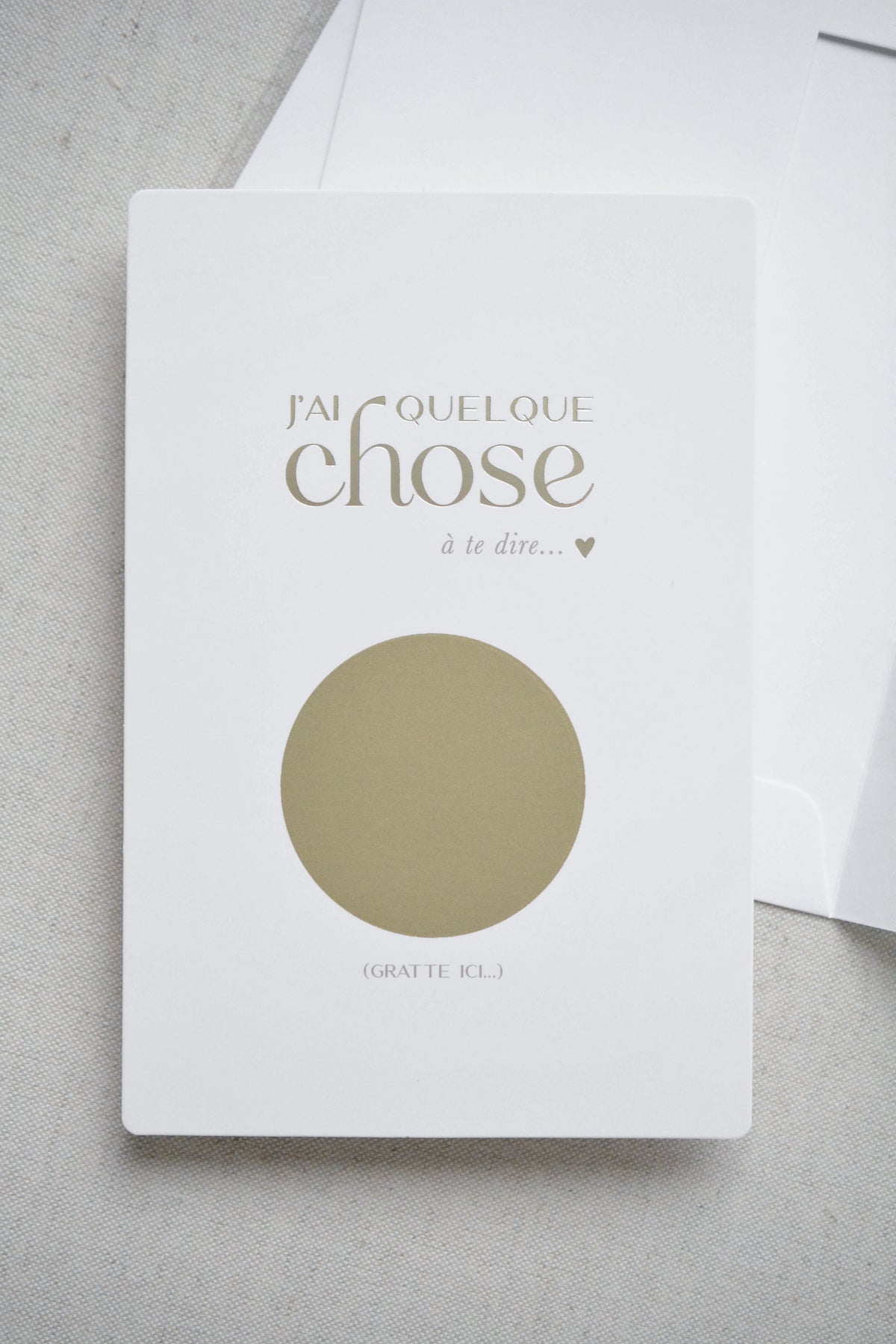 Carte à gratter annonce grossesse – Bébé en route