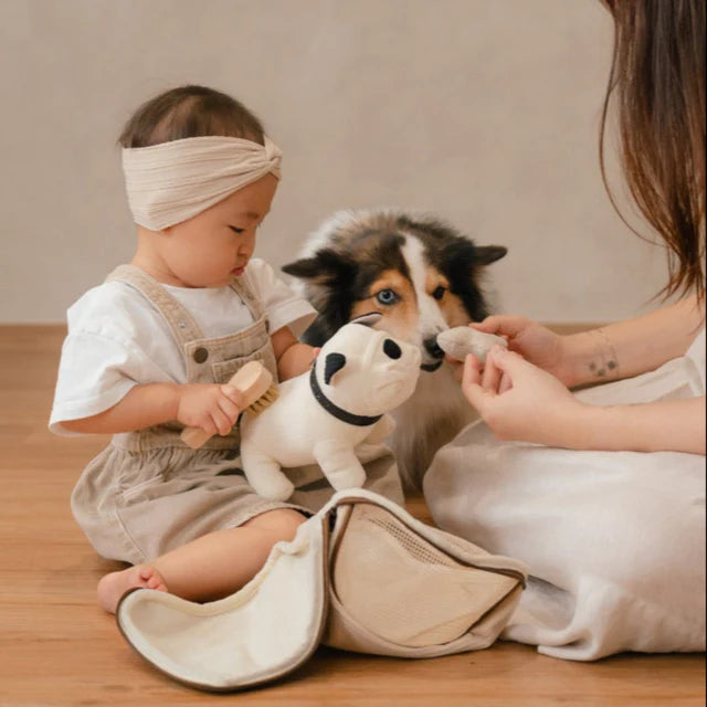 Ensemble Chiot Frenchie – Jouet interactif et éducatif pour enfant