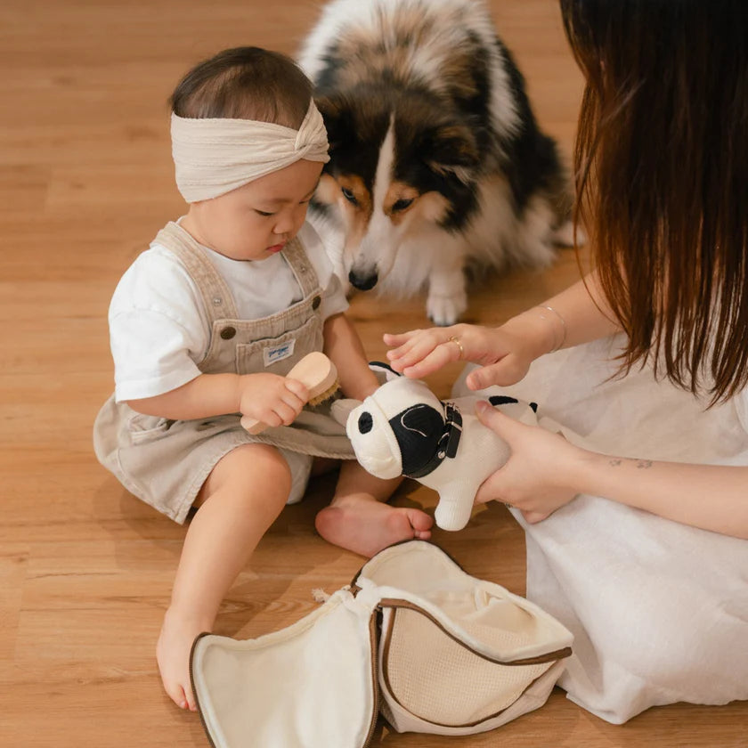 Ensemble Chiot Frenchie – Jouet interactif et éducatif pour enfant