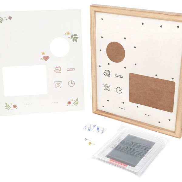 Cadre maternité – Souvenirs de naissance & empreintes de bébé petit artichaud