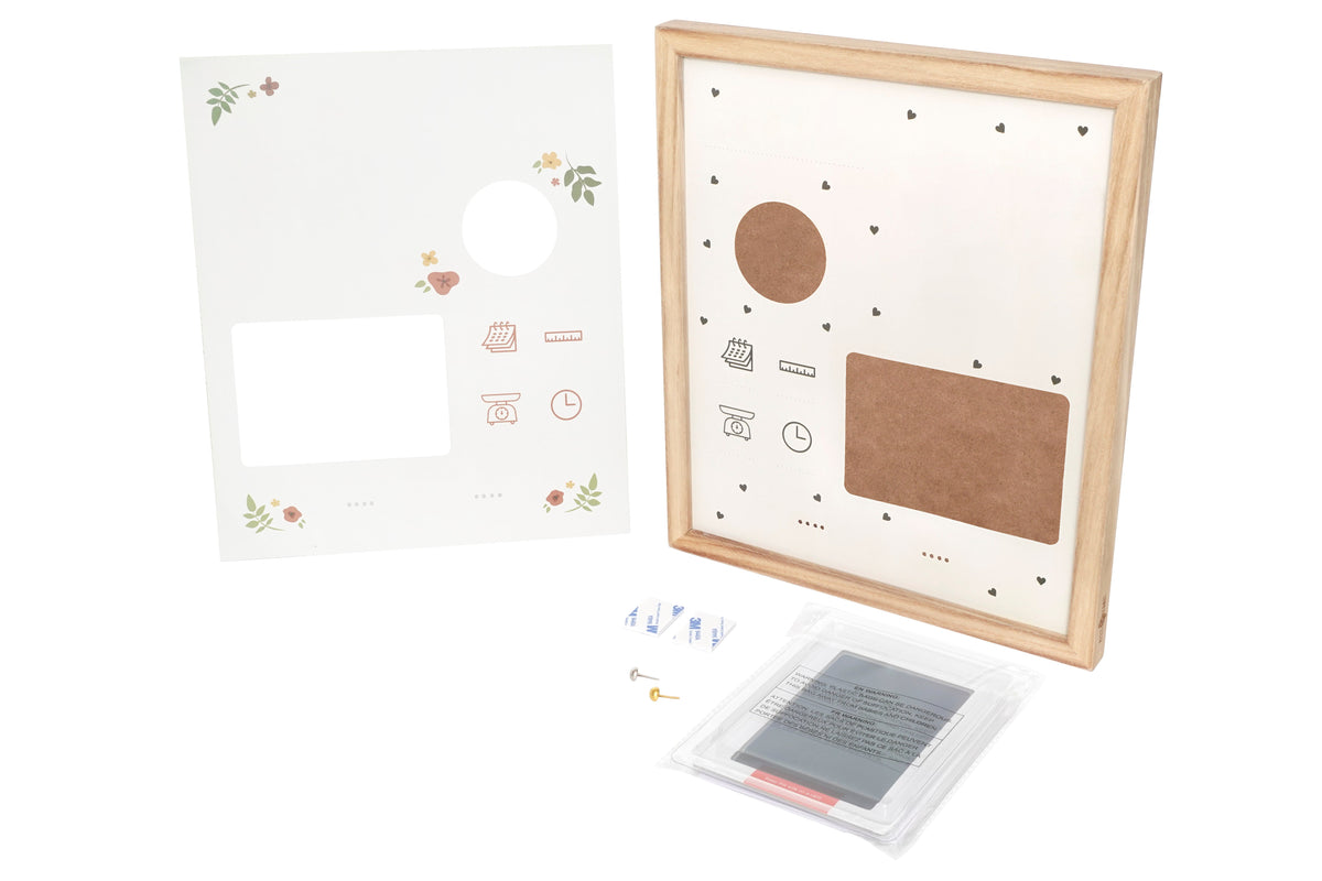 Cadre maternité – Souvenirs de naissance & empreintes de bébé petit artichaud