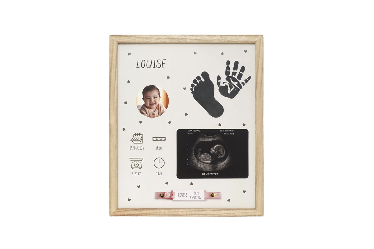 Cadre maternité – Souvenirs de naissance & empreintes de bébé petit artichaud