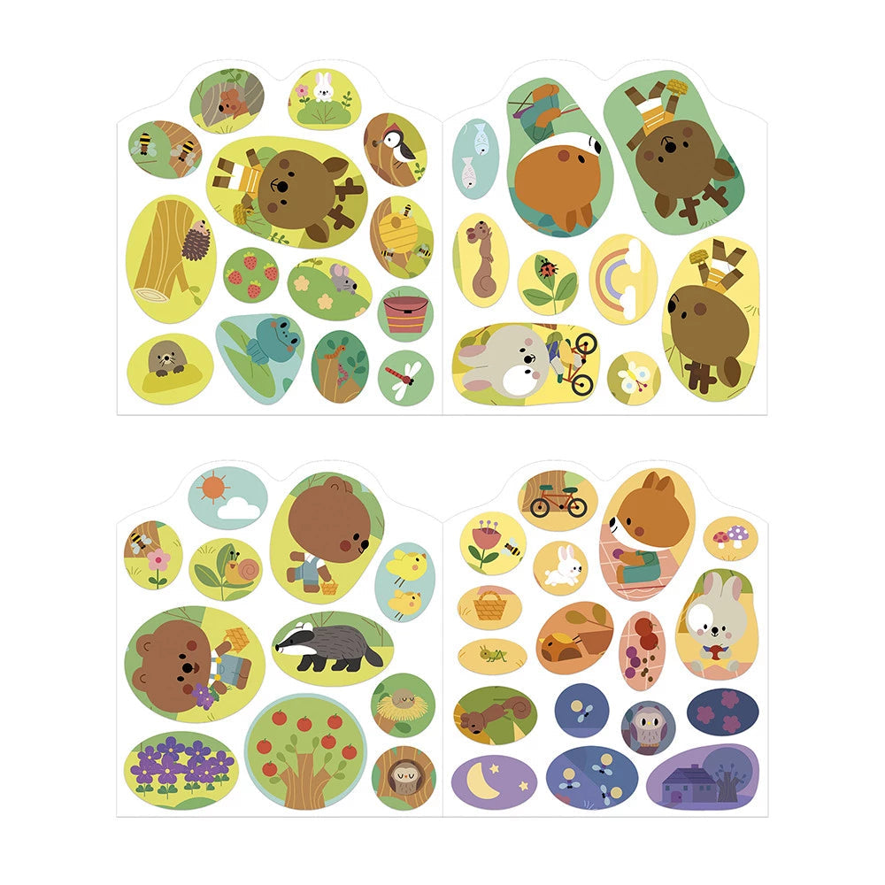 Cahier de Stickers et Décors La Forêt – Janod 🐻🌲 JANOD