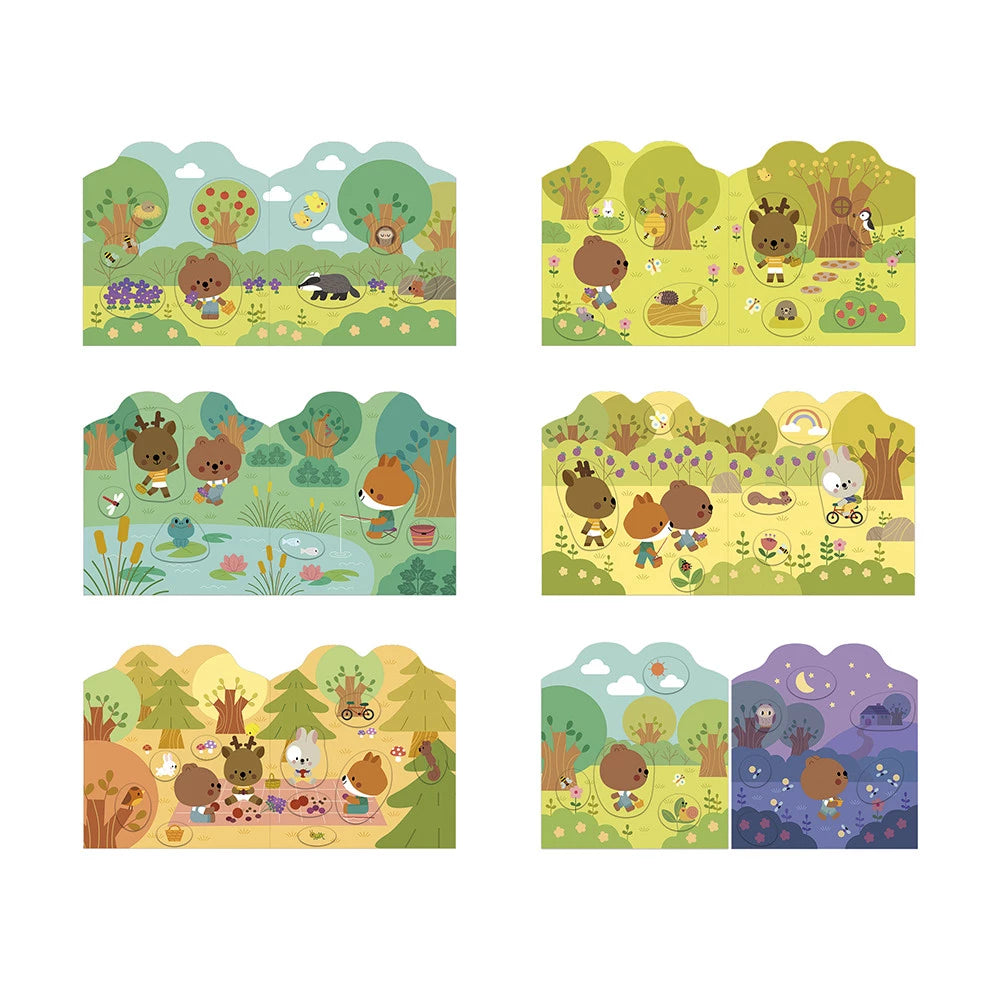 Cahier de Stickers et Décors La Forêt – Janod 🐻🌲 JANOD