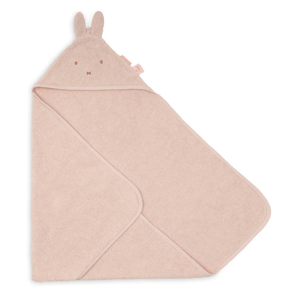 Cape de bain bébé Miffy rose en éponge 75 x 75 cm - Jollein JOLLEIN