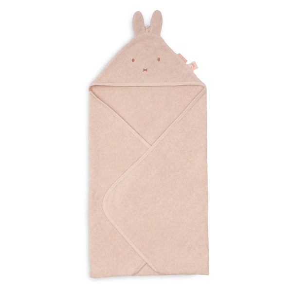 Cape de bain bébé Miffy rose en éponge 75 x 75 cm - Jollein JOLLEIN