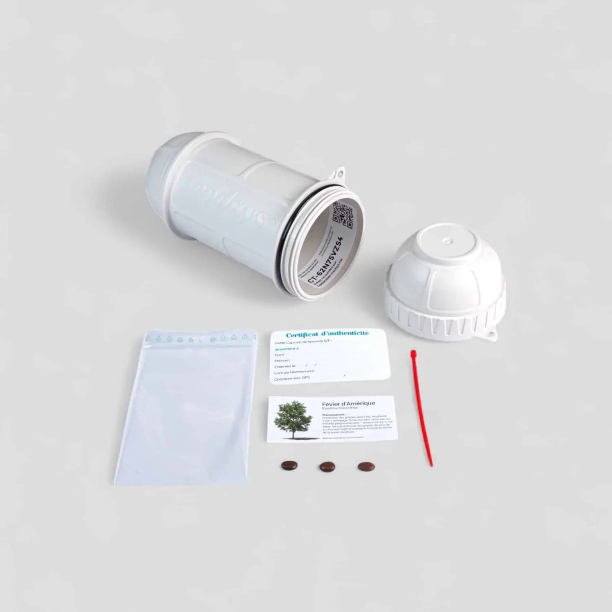 Capsule temporelle bébé blanche – Souvenirs de naissance à conserver