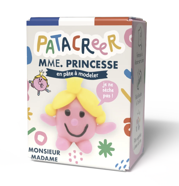 Kit à fabriquer Mme PRINCESSE en pâte à modeler patacreer
