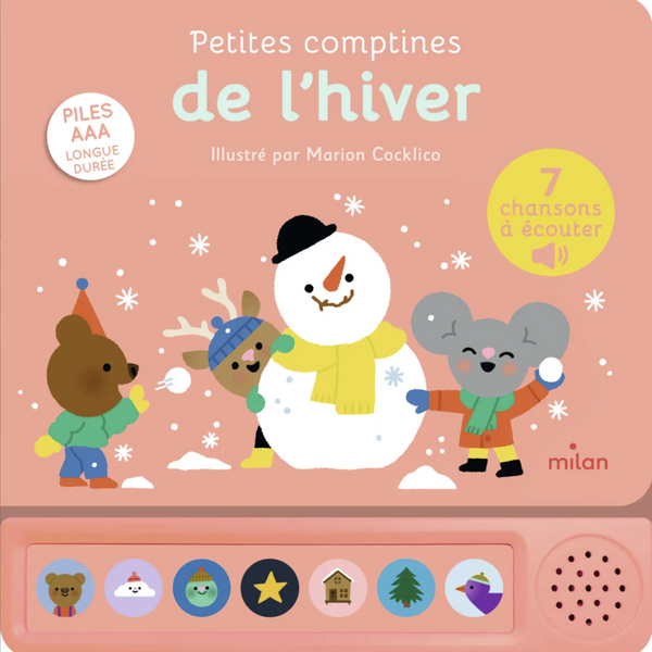 Petites Comptines d’Hiver – Livre sonore pour bébé dès 1 an