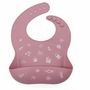 Bavoir silicone animaux de l'océan - Dark pink