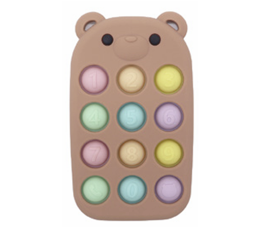 Jouet pop-it Silicone ours marron GMLB