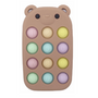 Jouet pop-it Silicone ours marron GMLB