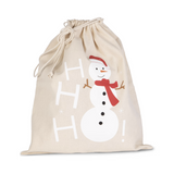 Sac coton à cordon motif bonhomme de neige Petit coeur salé