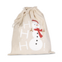 Sac coton à cordon motif bonhomme de neige Petit coeur salé