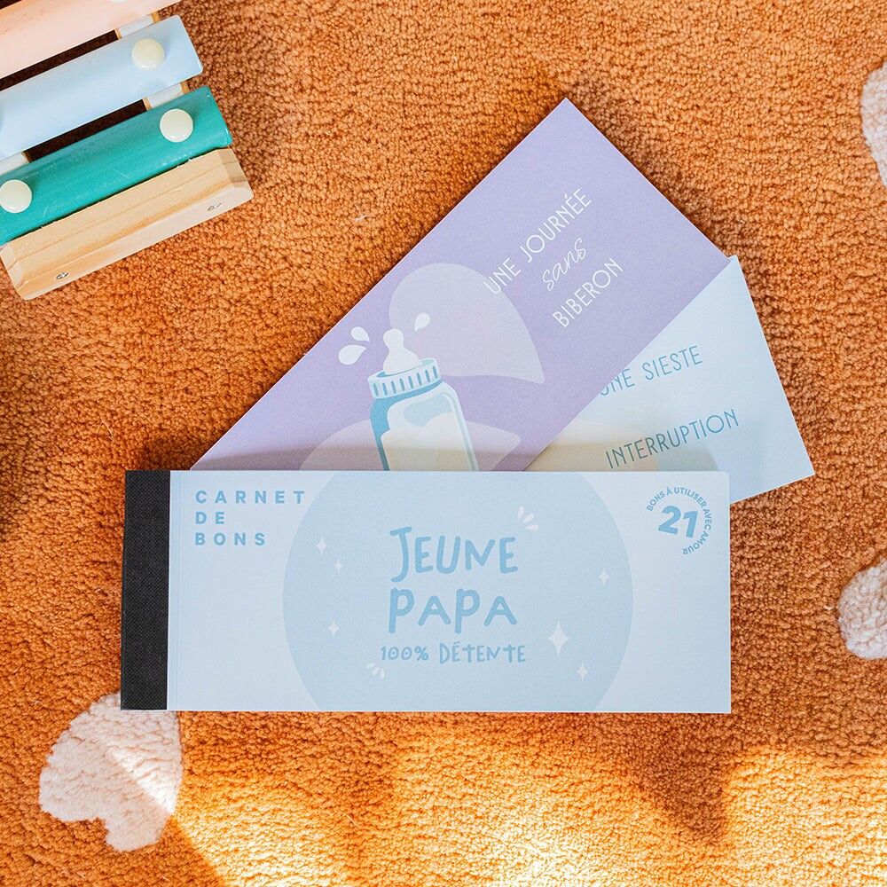 Carnet de Bons chéquier Jeune Papa OPARI