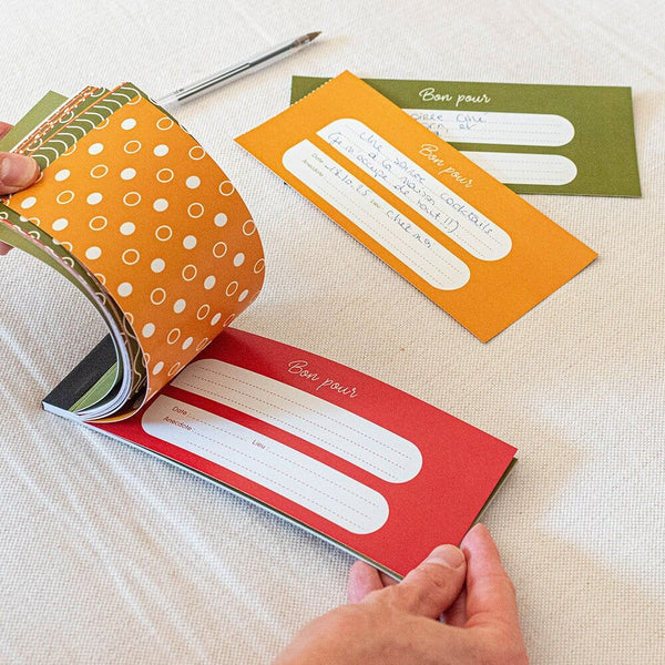 Carnet de Bons chéquier Personnalisable OPARI