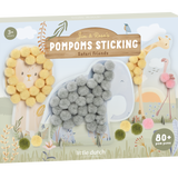 Cartes à pompons Safari Friends : l’activité créative idéale pour apprendre les couleurs en s’amusant dès 3 ans.