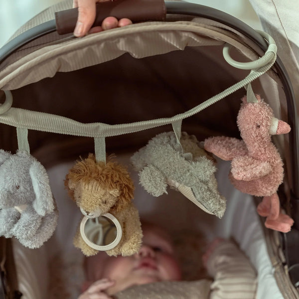 Chaîne d’activités pour poussette Safari Friends – jouet d’éveil bébé
