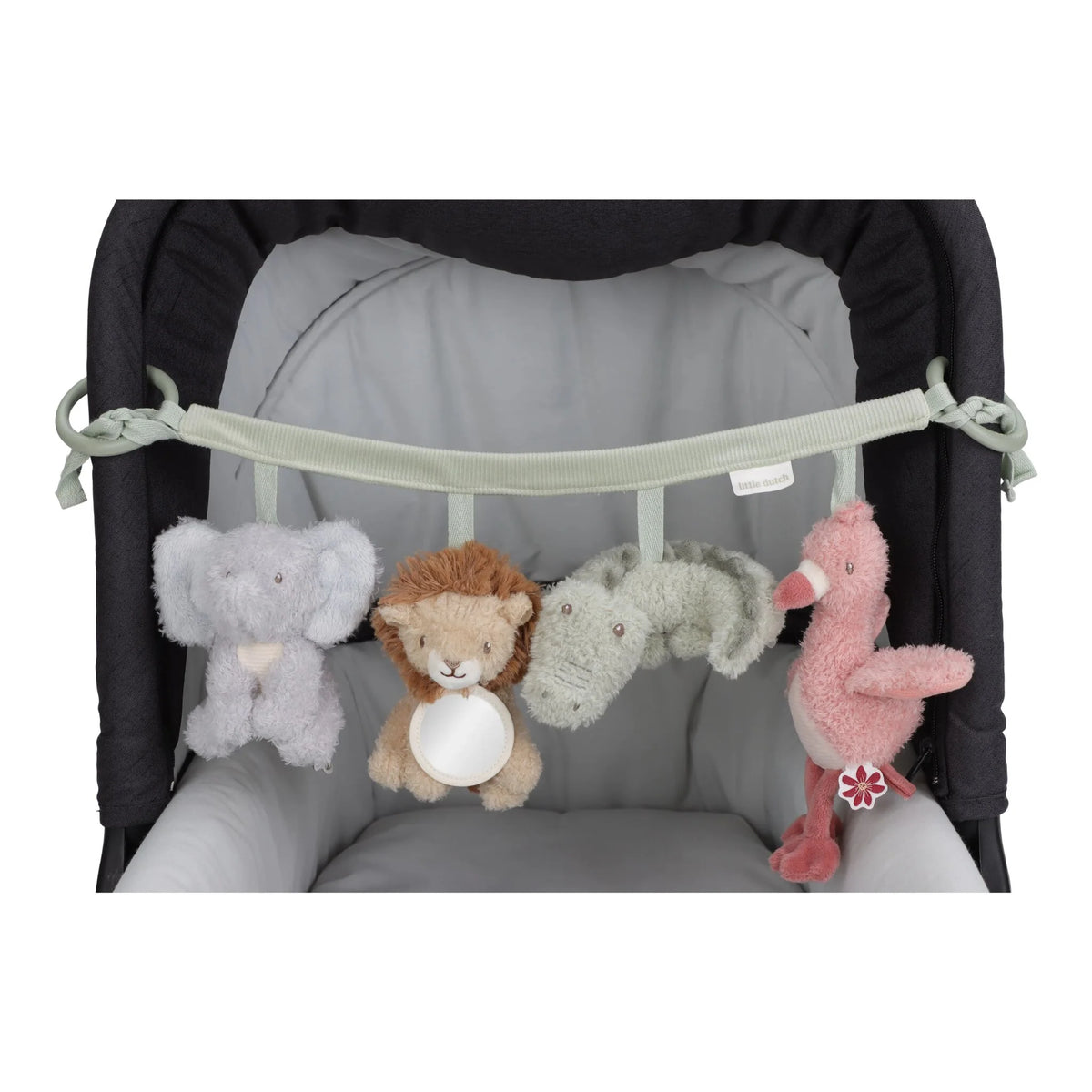 Chaîne d’activités pour poussette Safari Friends – jouet d’éveil bébé