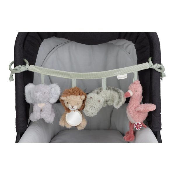 Chaîne d’activités pour poussette Safari Friends – jouet d’éveil bébé