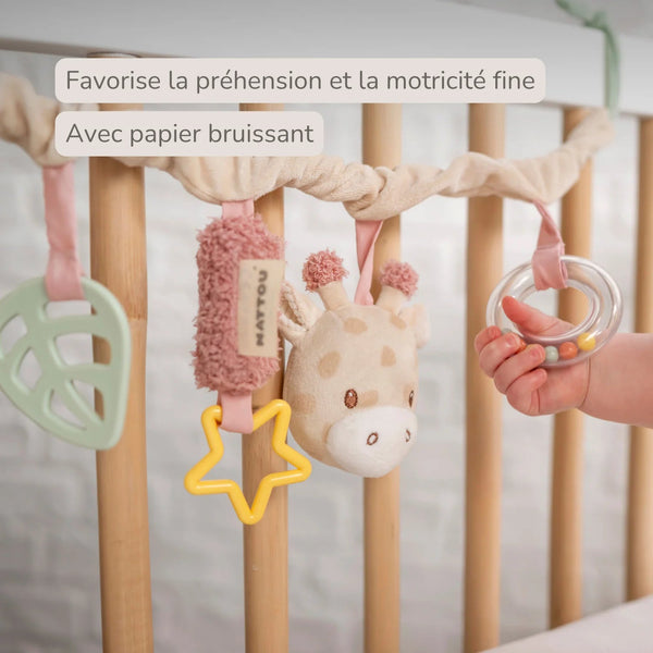 Chaîne de poussette Gina la Girafe 17 cm – Nattou 🦒 NATTOU