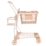 Chariot de courses enfant beige – Jouet imitation motif ours Petit coeur salé